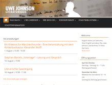 Tablet Screenshot of literaturhaus-uwe-johnson.de